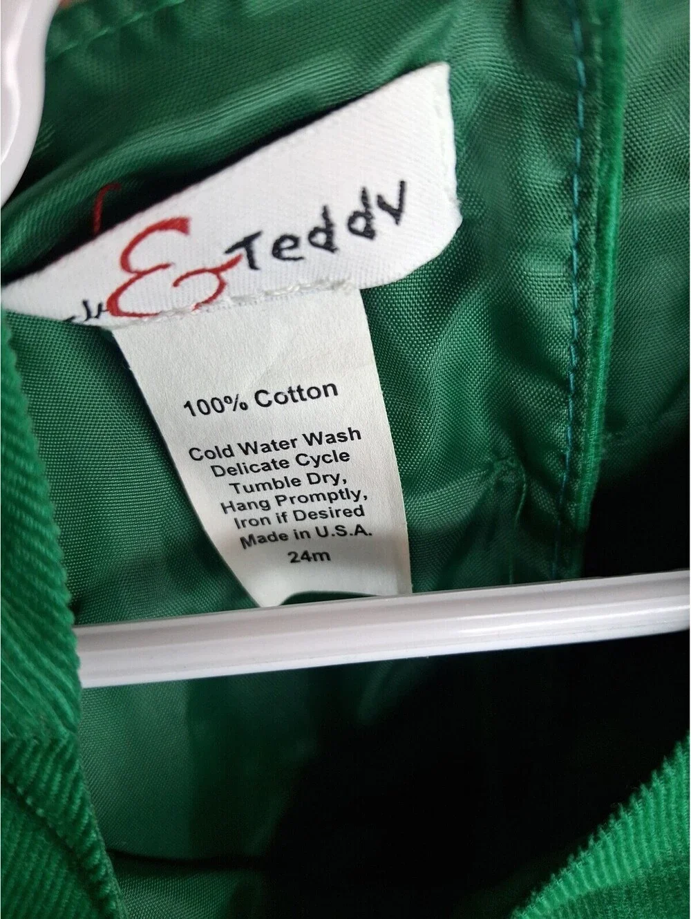 Jack & Teddy Kelly Cord Dress 24M [COPY]